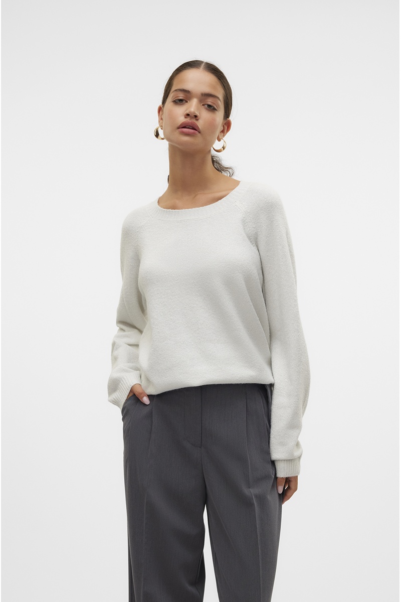 Pull Maille Blanc VMDOFFYSHINE 2