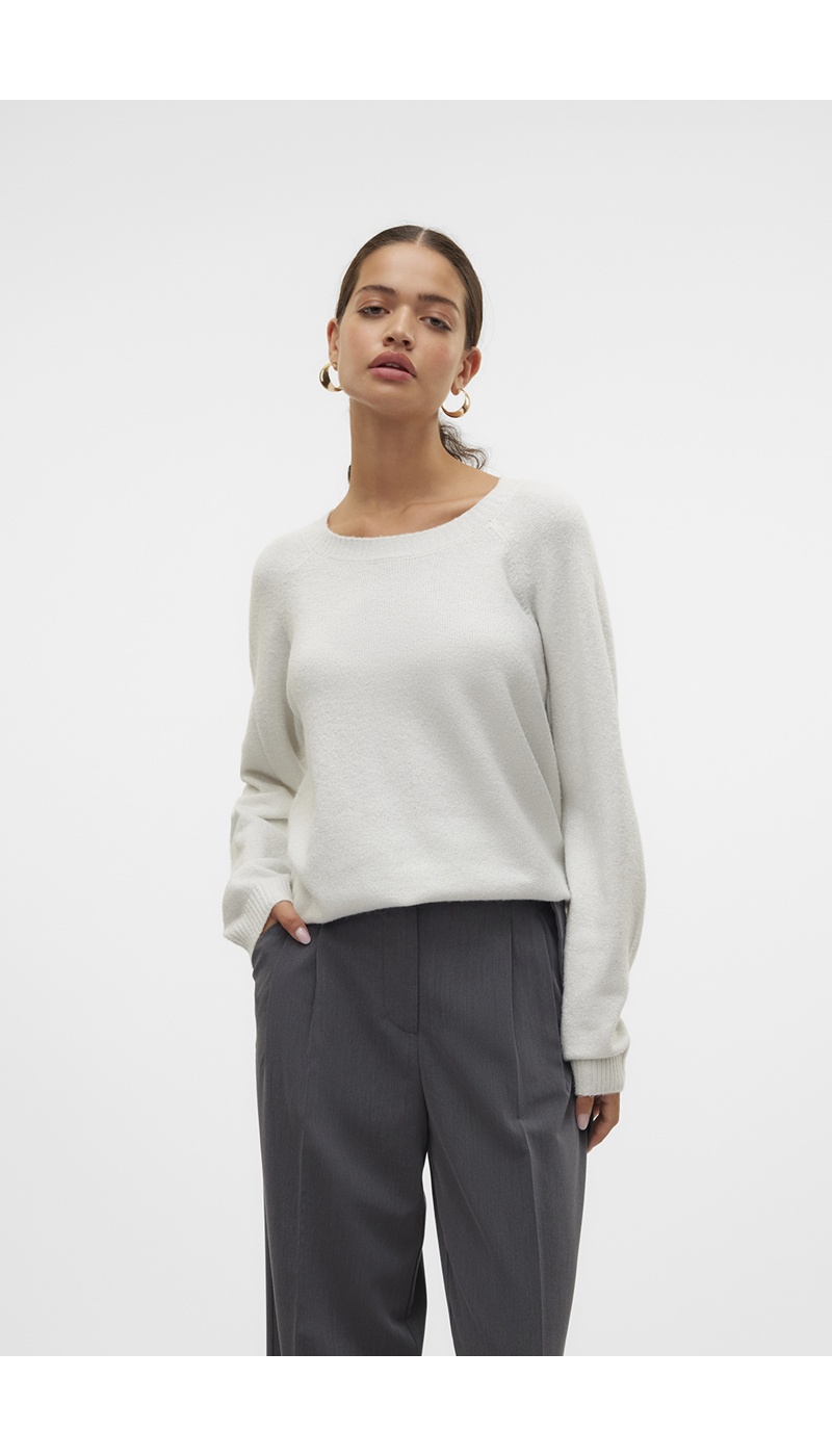 Pull Maille Blanc VMDOFFYSHINE