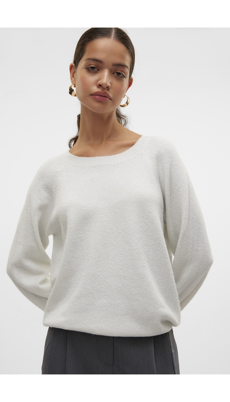 Pull Maille Blanc VMDOFFYSHINE