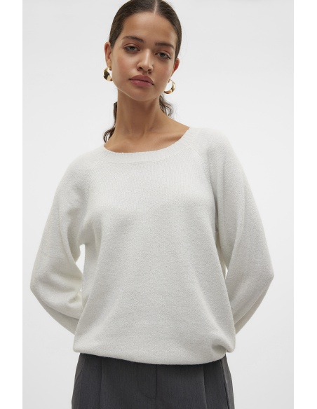 Pull Maille Blanc VMDOFFYSHINE