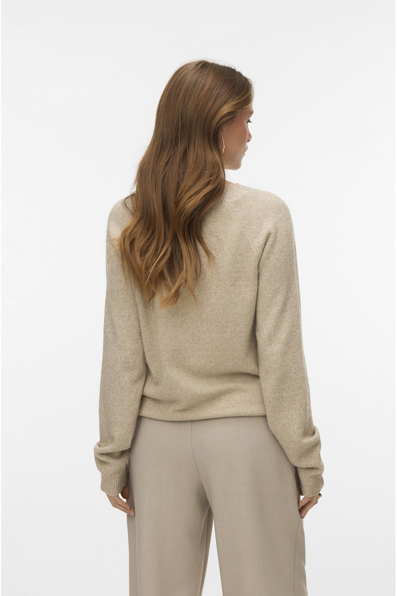Pull Maille Beige VMDOFFYSHINE 2