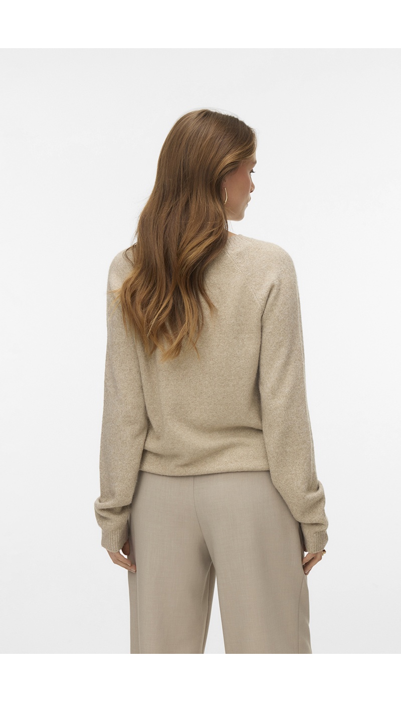Pull Maille Beige VMDOFFYSHINE
