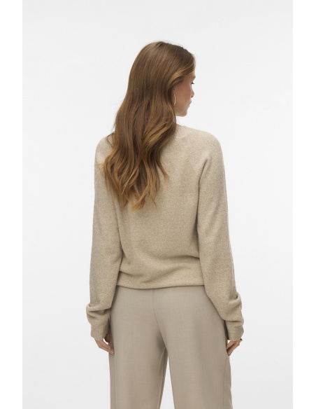 Pull Maille Beige VMDOFFYSHINE