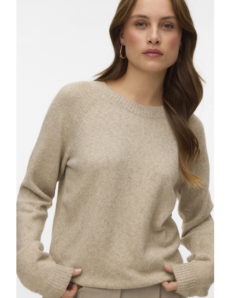 Pull Maille Beige VMDOFFYSHINE