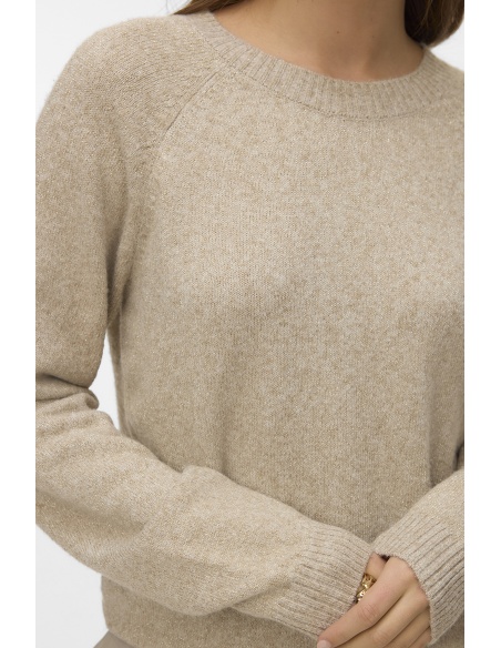 Pull Maille Beige VMDOFFYSHINE