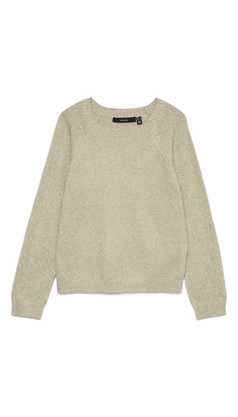 Pull Maille Beige VMDOFFYSHINE