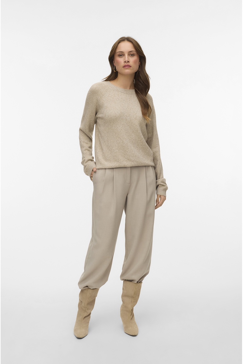 Pull Maille Beige VMDOFFYSHINE