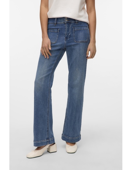 Jean Flared Denim VMVIVIANNE Longueur 30
