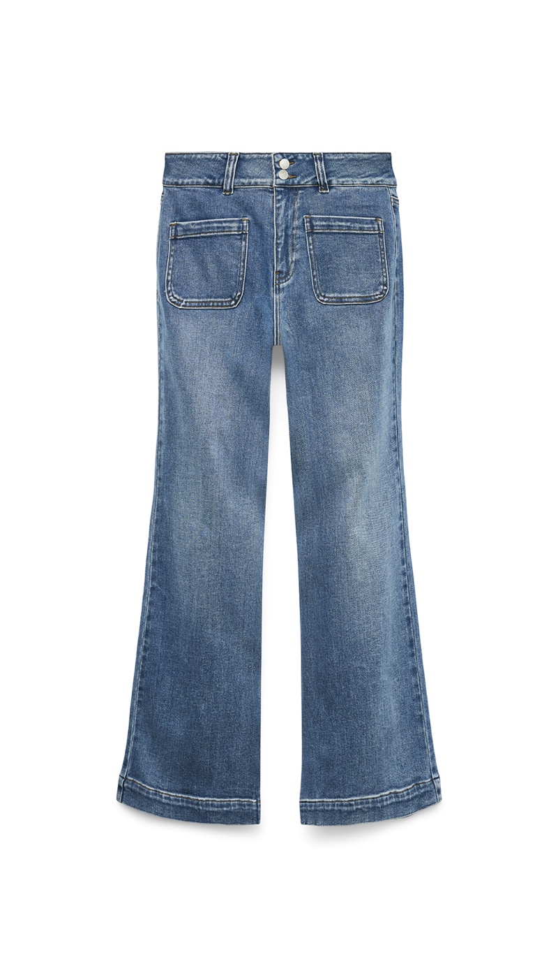 Jean Flared Denim VMVIVIANNE Longueur 30