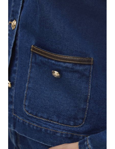 Veste Jean Marron VMALINE