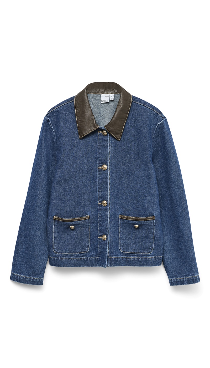 Veste Jean Marron VMALINE