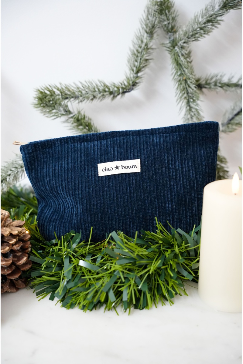 Pochette Velours Marine BOUM