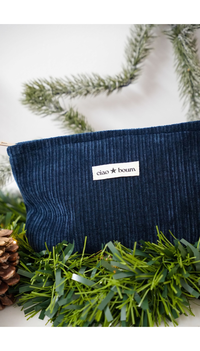 Pochette Velours Marine BOUM