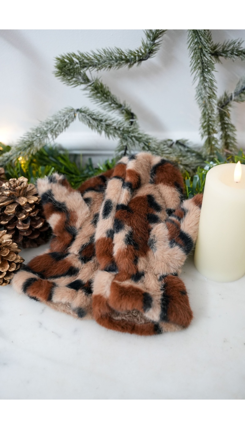 Moufles Léopard Camel MARIA