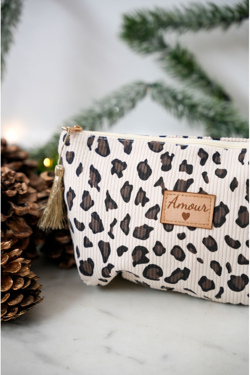 Pochette Léopard Ecrue LEANA 2