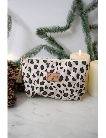 nouven modo LEOPAR ECRU POCHETTE