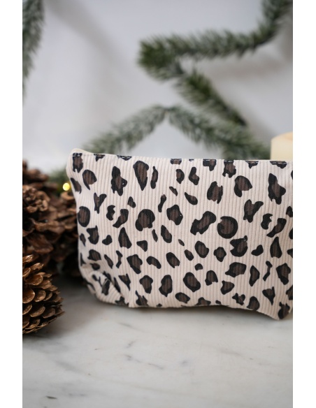 nouven modo LEOPAR ECRU POCHETTE
