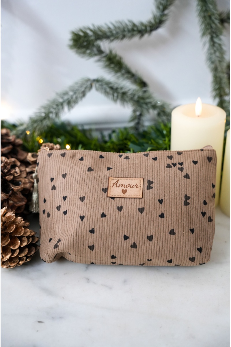 nouven modo COEUR BEIGE POCHETTE