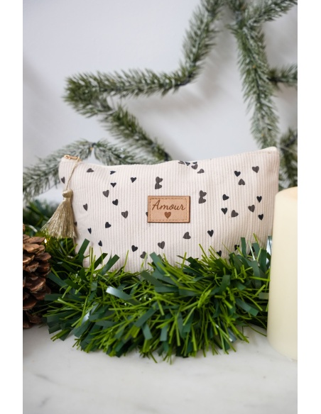 Pochette Coeur Ecrue ALDARA