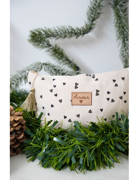 Pochette Coeur Ecrue ALDARA