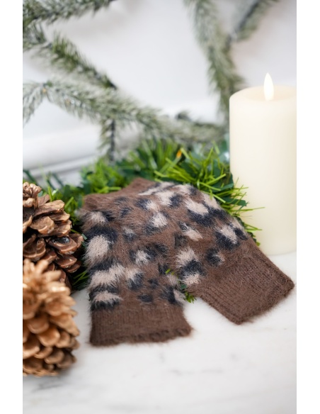 LITA Noho Brown Leopard Mittens - 2 | ACCESSORIES