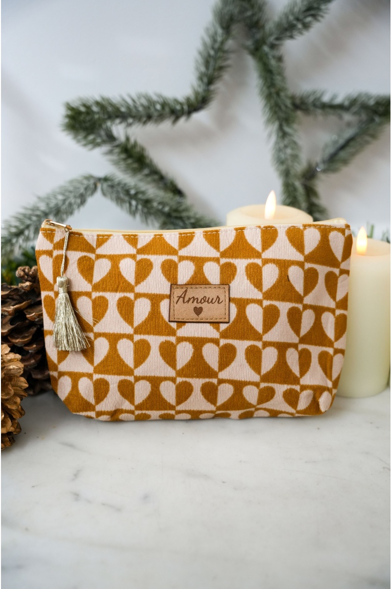 Pochette Coeur Moutarde LUIDJI