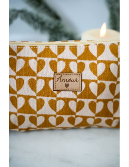 Pochette Coeur Moutarde LUIDJI