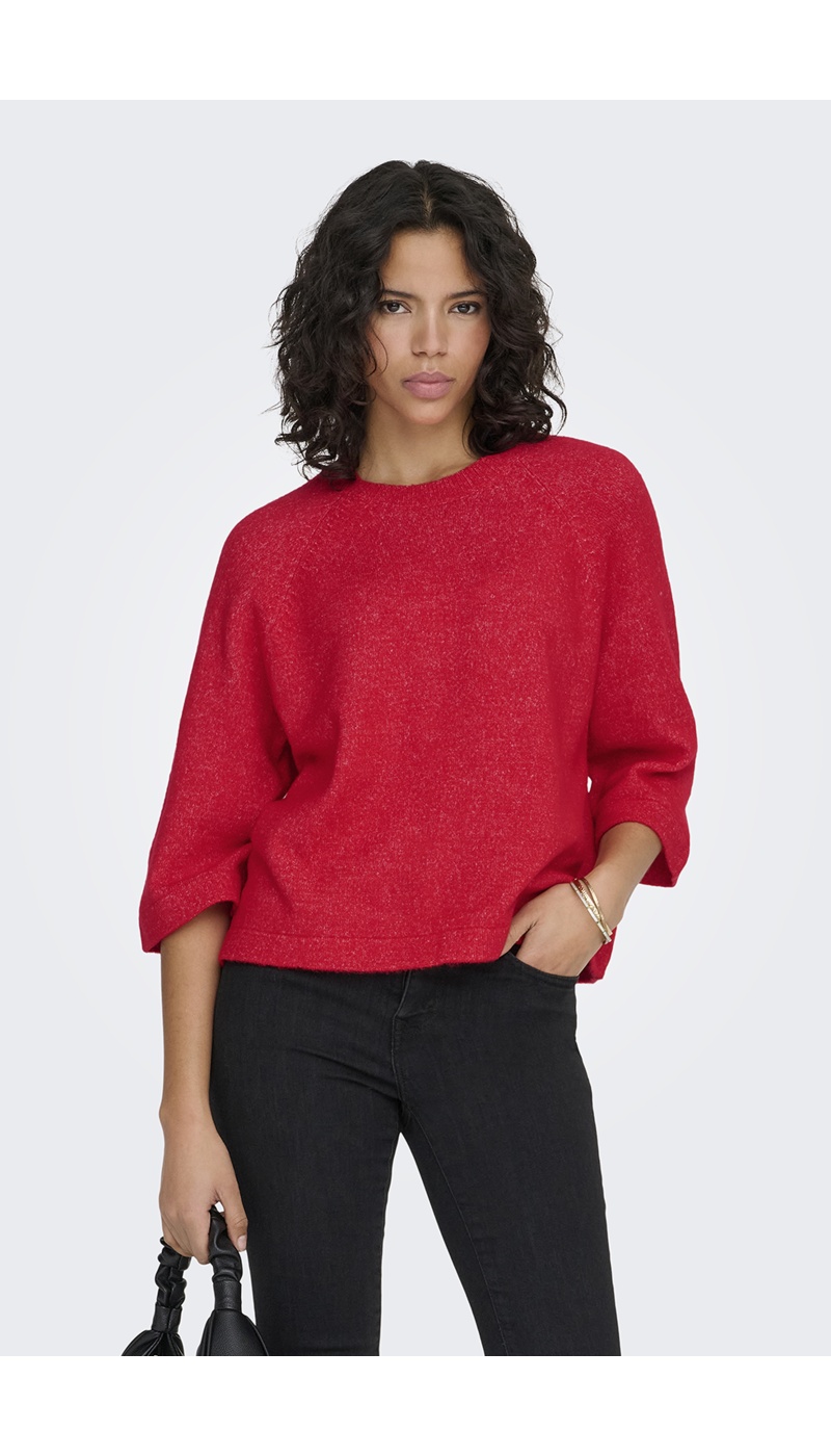 Pull Maille Rouge ONLSIMONI