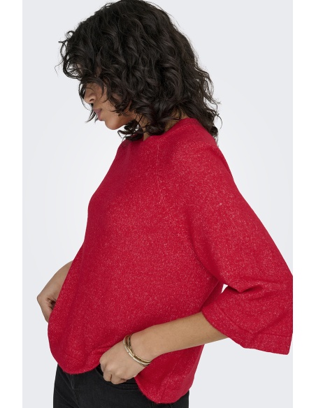 Pull Maille Rouge ONLSIMONI