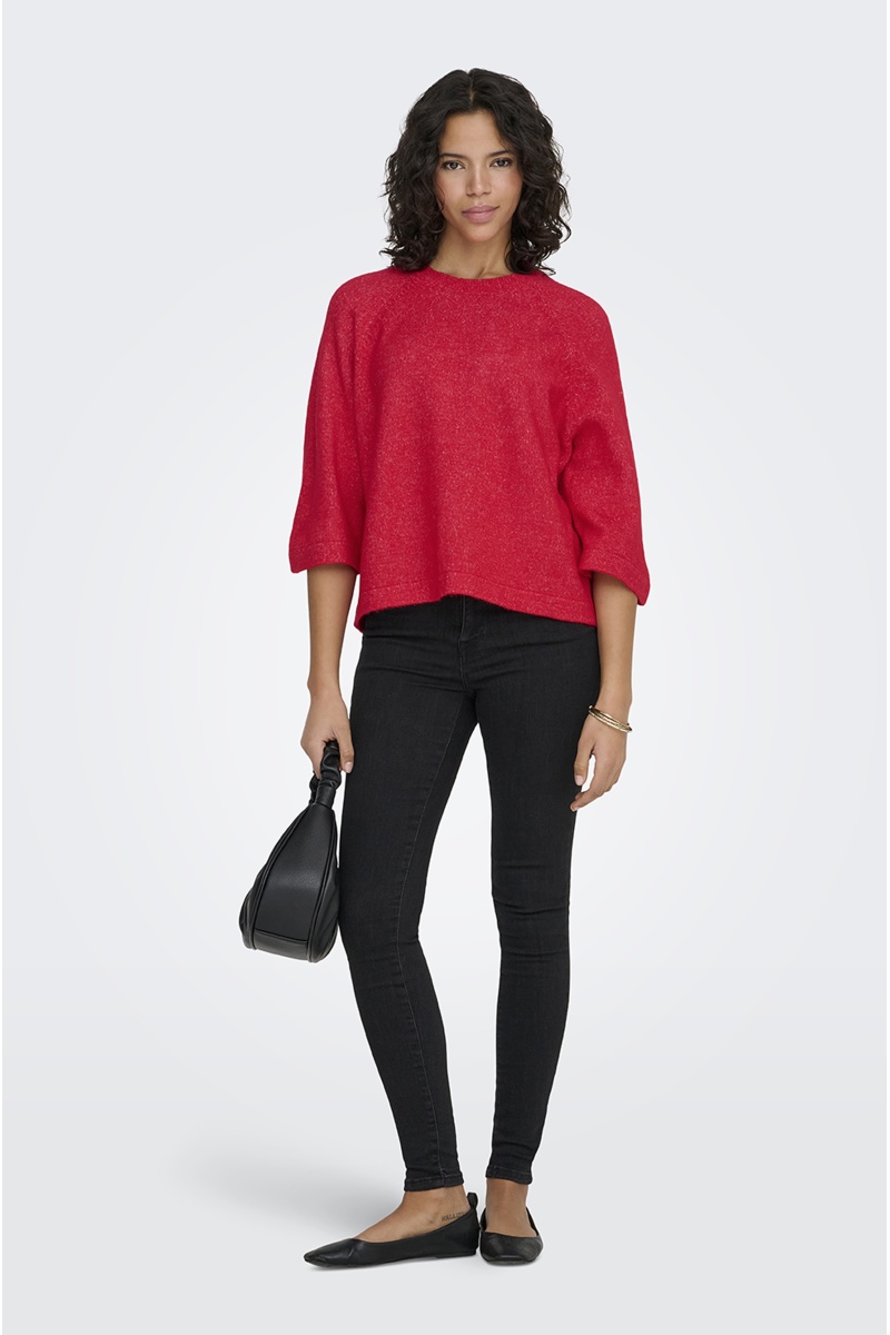 Pull Maille Rouge ONLSIMONI