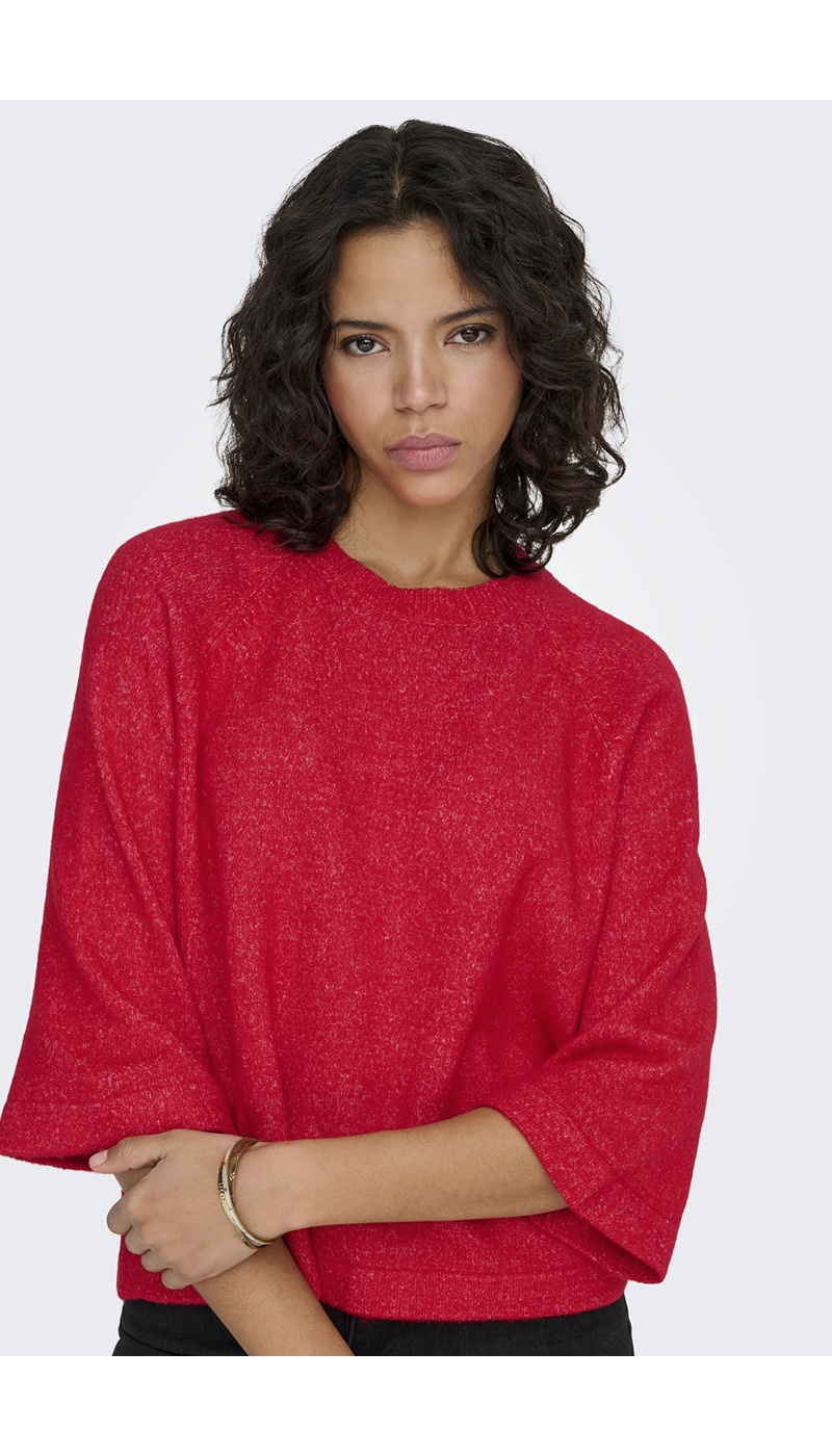 Pull Maille Rouge ONLSIMONI