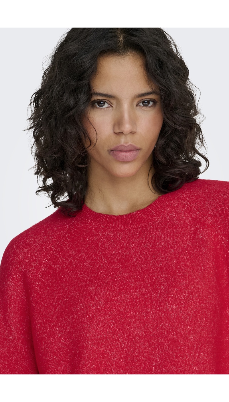 Pull Maille Rouge ONLSIMONI