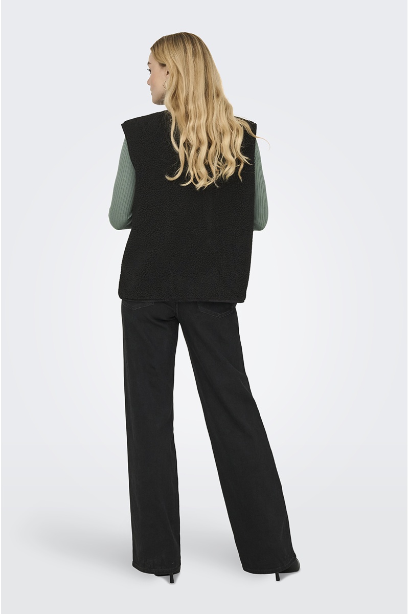 Gilet Bouclettes Noir ONLWENDY 2