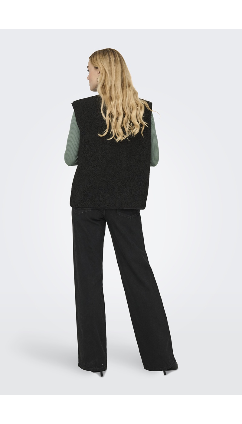 Gilet Bouclettes Noir ONLWENDY