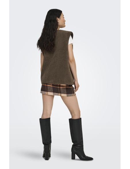 Gilet Bouclettes Chocolat ONLWENDY