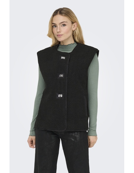 Gilet Bouclettes Noir ONLWENDY