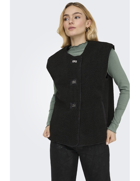 Gilet Bouclettes Noir ONLWENDY