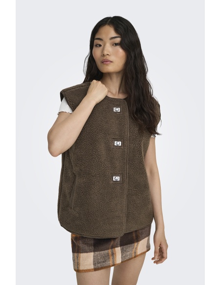 Gilet Bouclettes Chocolat ONLWENDY