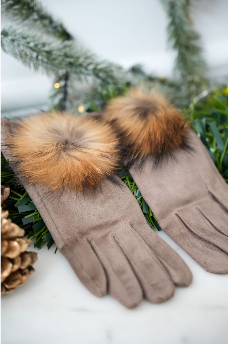 sarl lifa FOURRU BEIGE GANTS 2