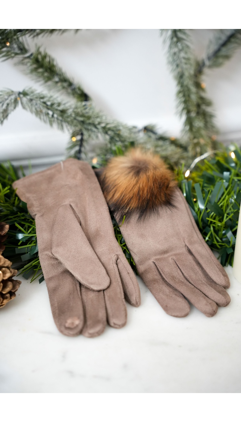 sarl lifa FOURRU BEIGE GANTS