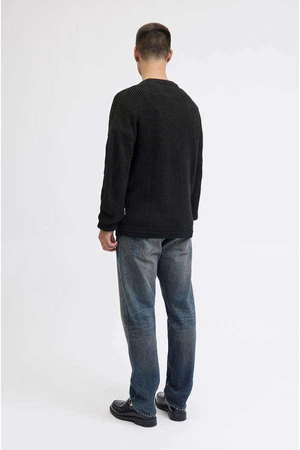Pull Maille Noir JJKAITO Jack&Jones - 1 | HAUTS 2