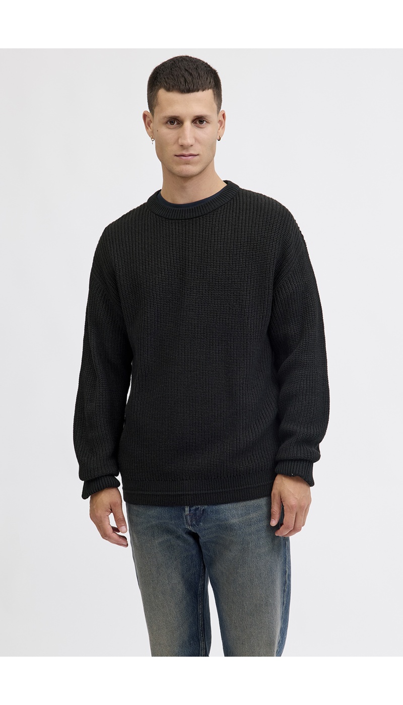 Pull Maille Noir JJKAITO