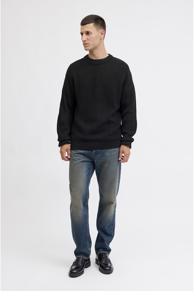 Pull Maille Noir JJKAITO