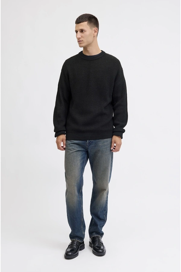 Pull Maille Noir JJKAITO Jack&Jones - 1 | HAUTS