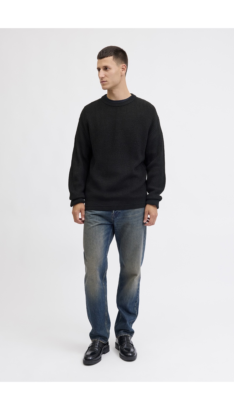 Pull Maille Noir JJKAITO