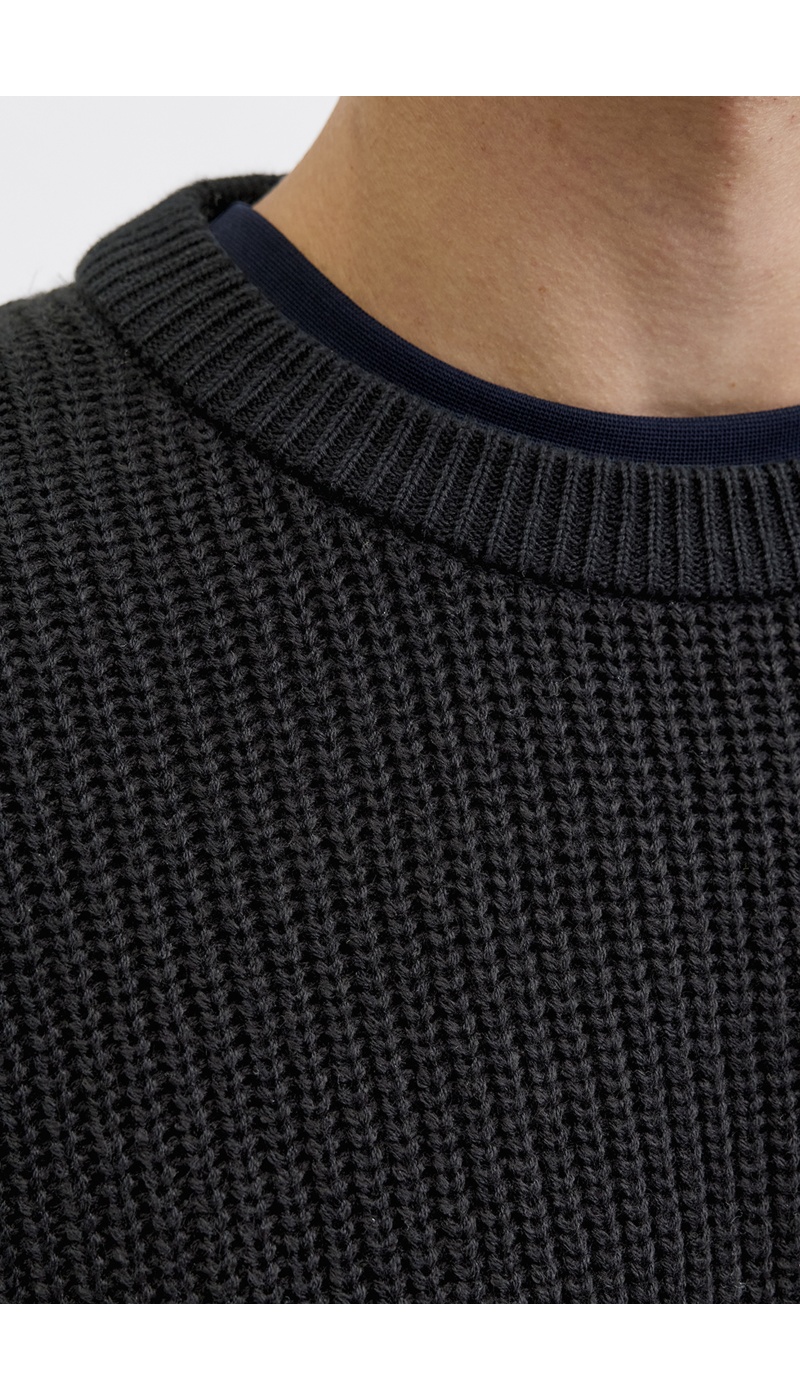 Pull Maille Noir JJKAITO