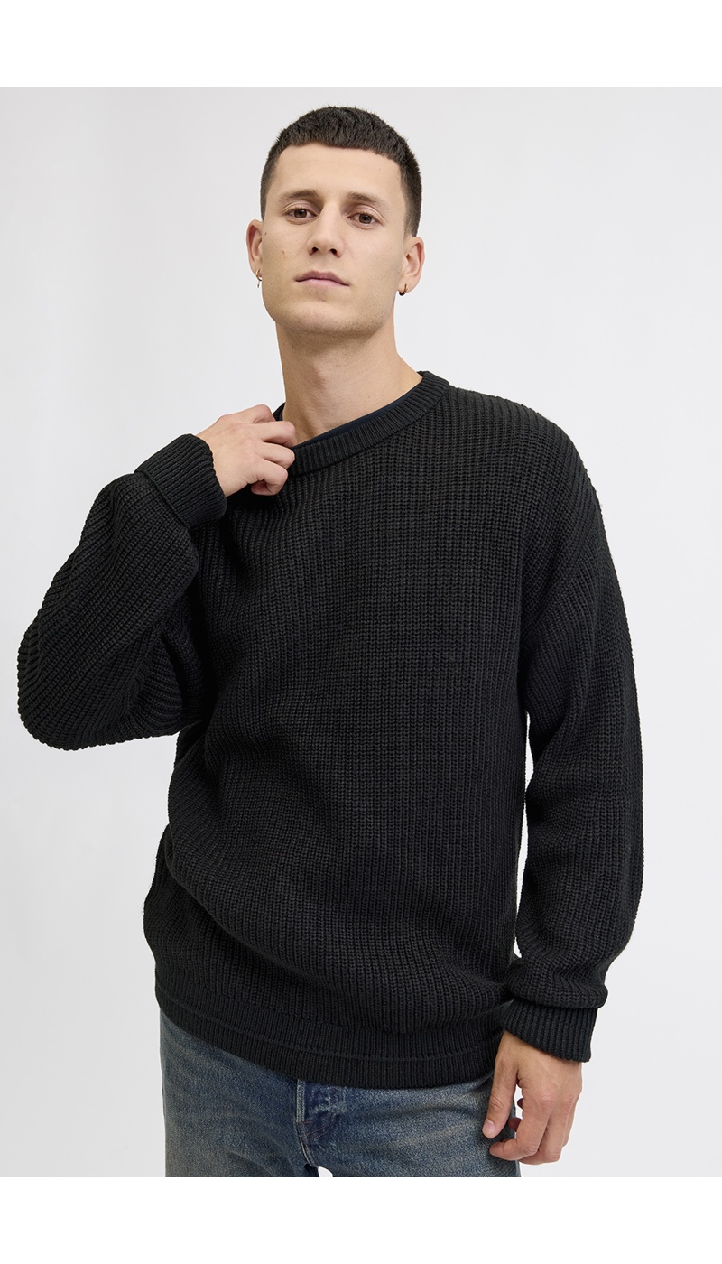 Pull Maille Noir JJKAITO