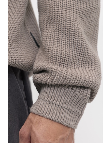 Pull Maille Beige JJKAITO