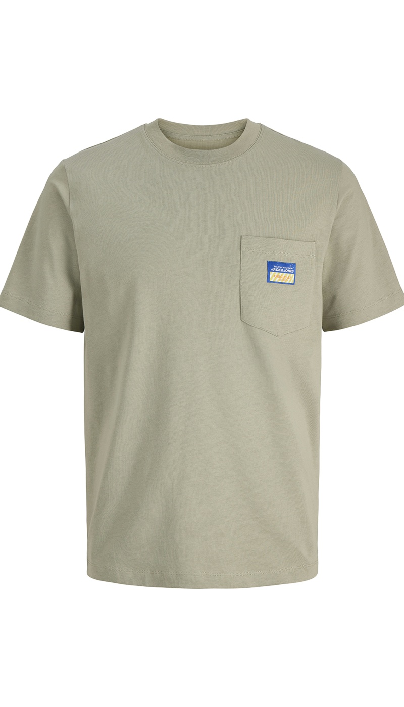 Tee Shirt Patch Beige JORPOCKY