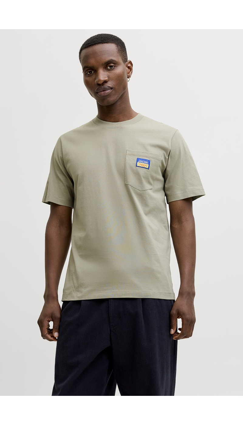 Tee Shirt Patch Beige JORPOCKY
